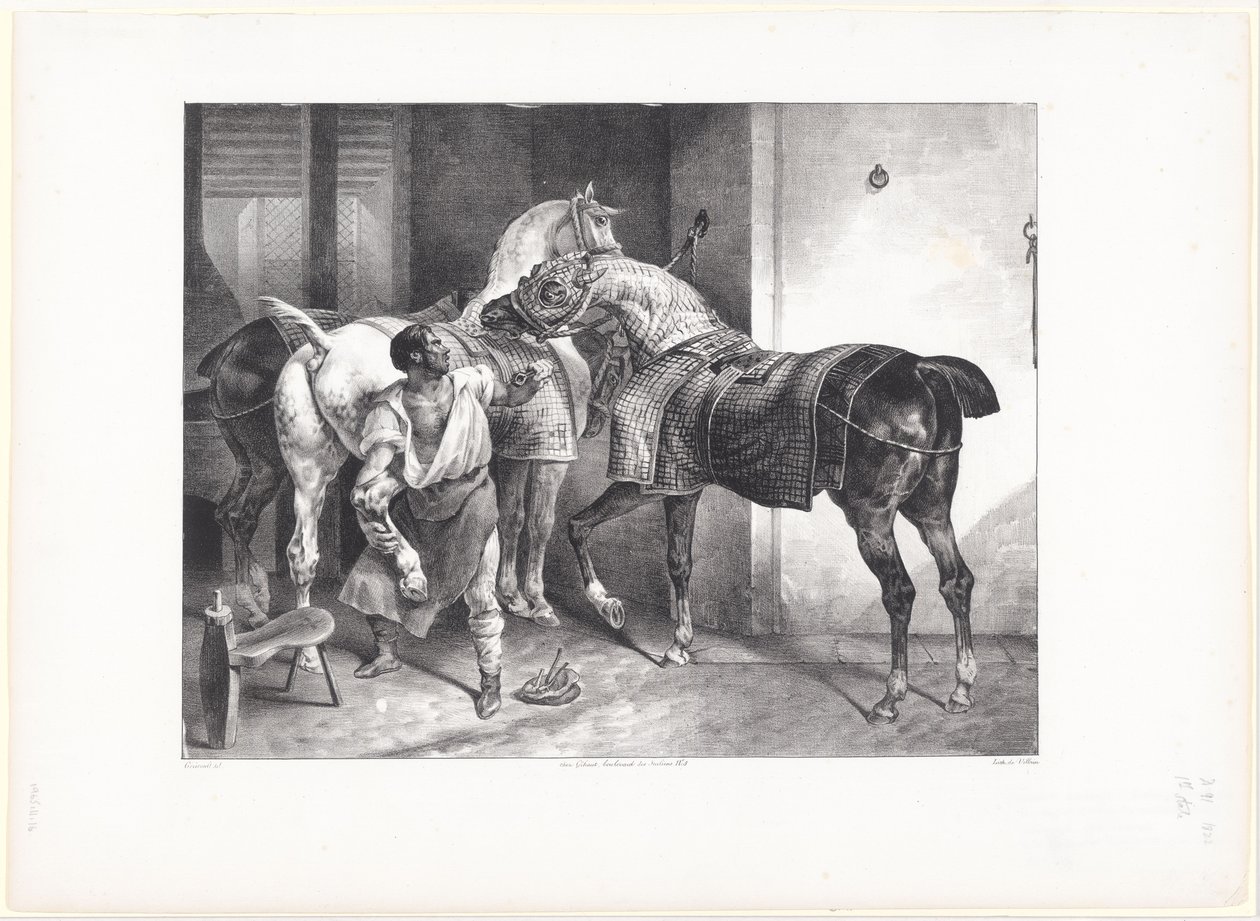 Il maniscalco inglese (The English Farrier) da Theodore Gericault