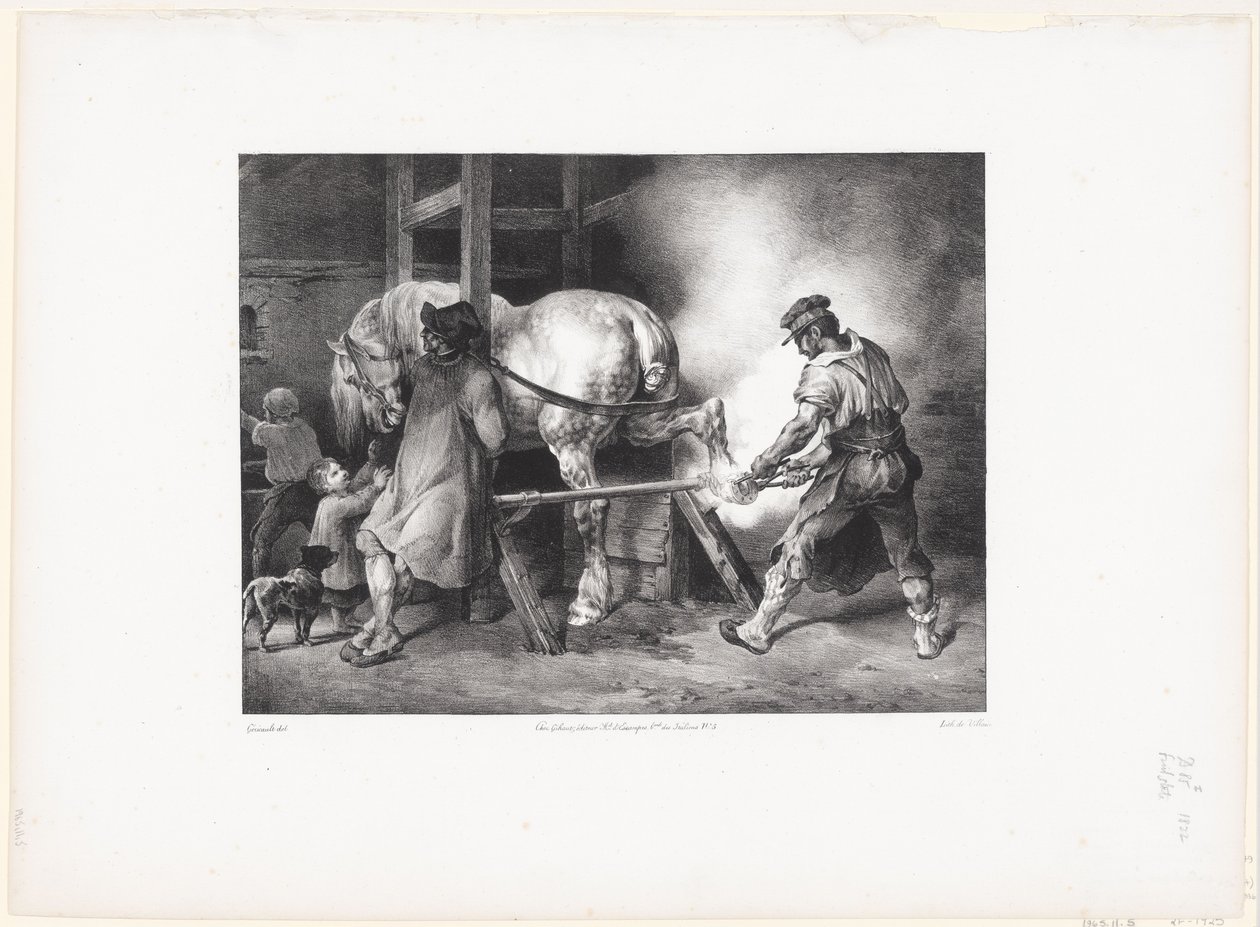 Le Maréchal flamand (Il fabbro fiammingo) da Theodore Gericault