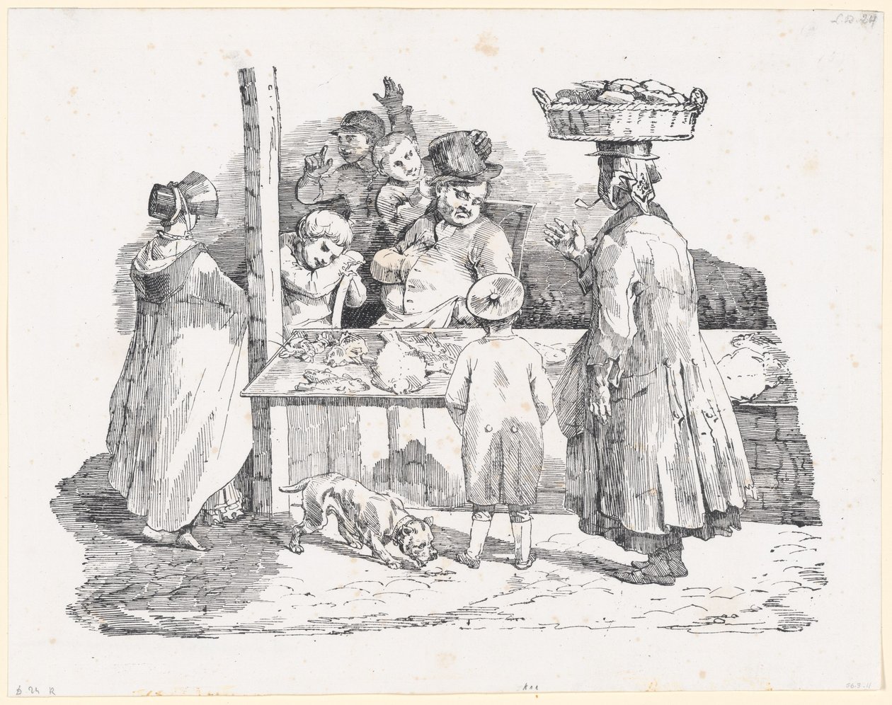Il pescivendolo addormentato (The Sleeping Fishmonger) da Theodore Gericault