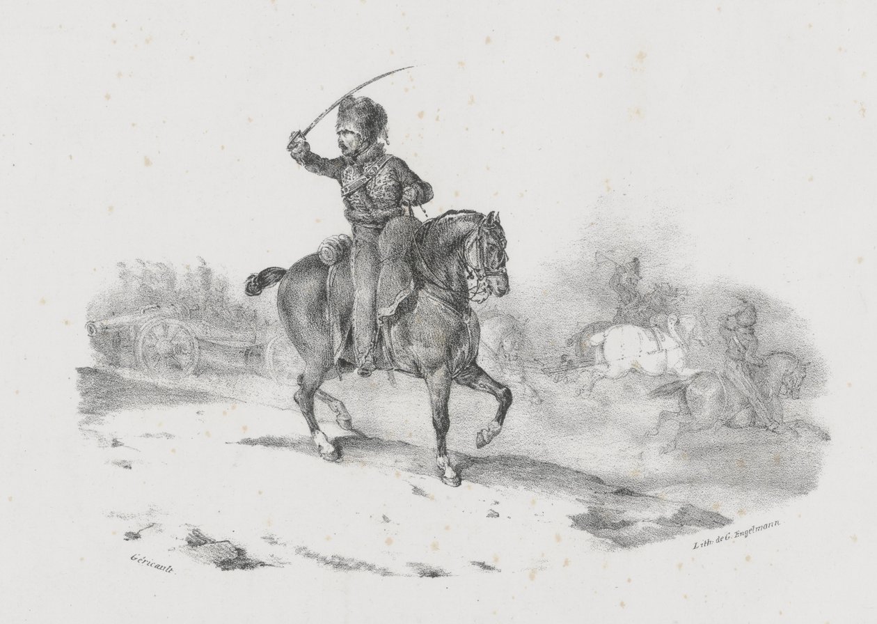 Ufficiale di artiglieria al comando della carica (An Artillery Officer Commanding the Charge) da Theodore Gericault