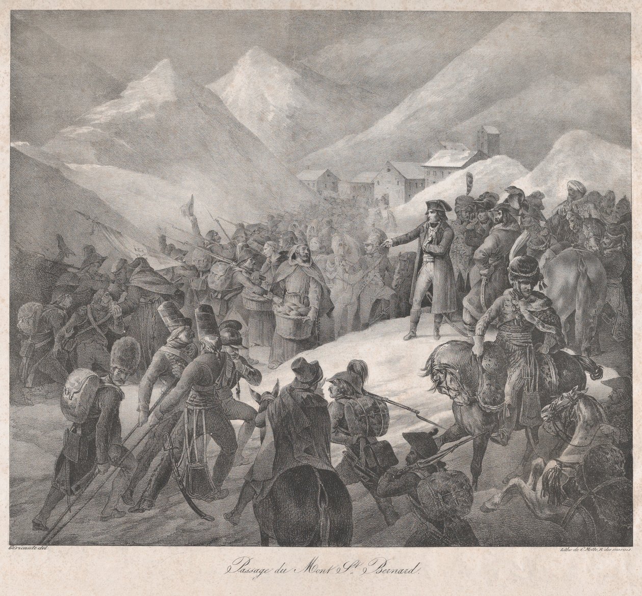 Attraversamento del Monte San Bernardo da Theodore Gericault