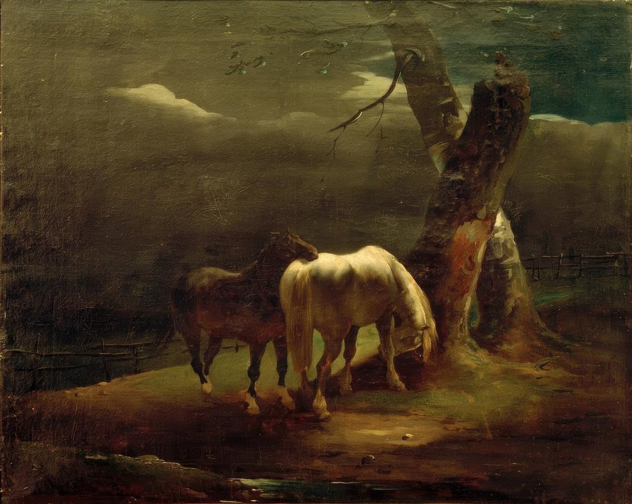 Cavalli al pascolo da Theodore Gericault