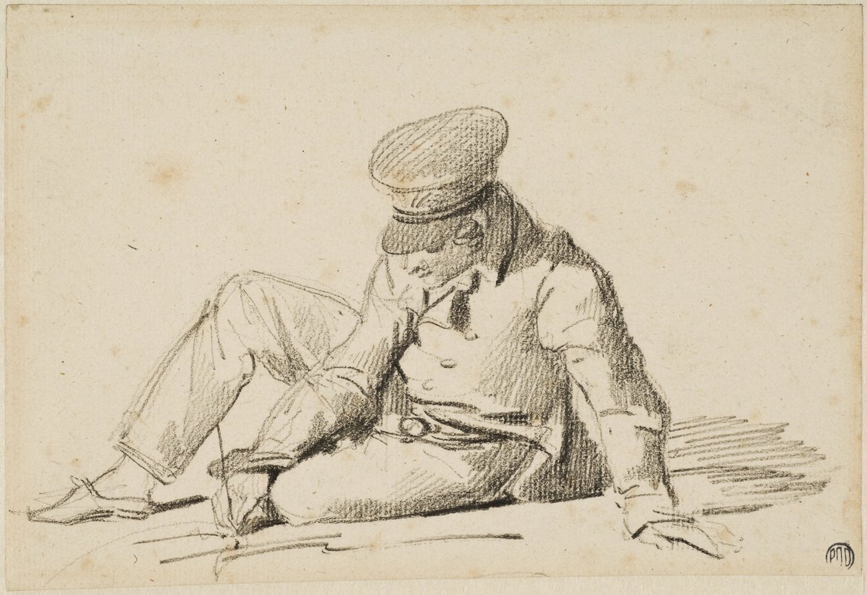 Ragazzo che disegna per strada da Theodore Gericault