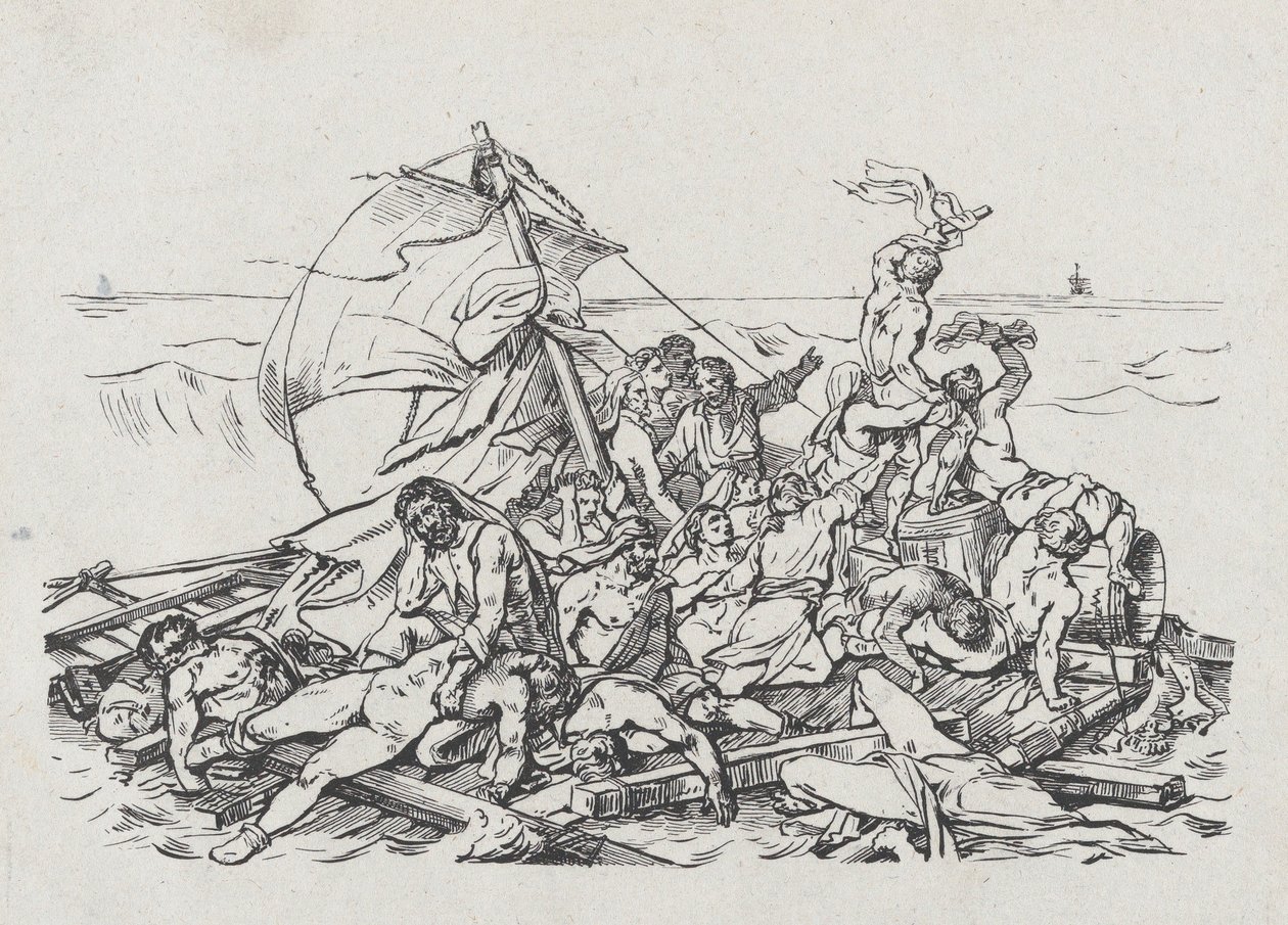 Naufragio della Medusa, 1820 da Theodore Gericault