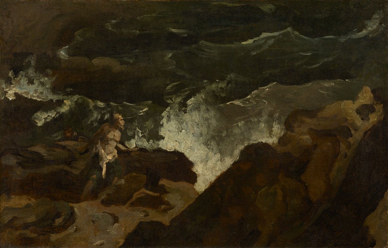 Naufragato su una spiaggia (La tempesta) da Theodore Gericault