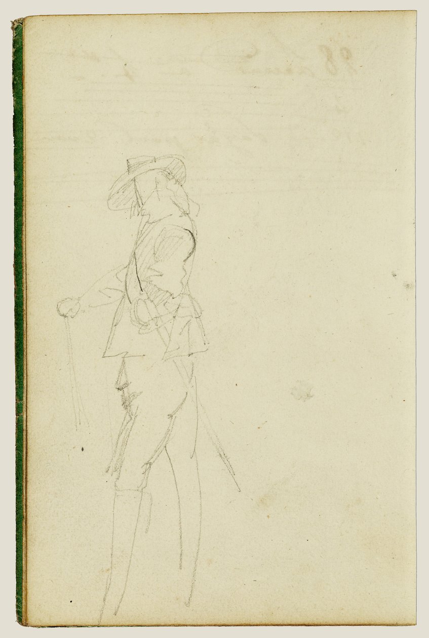 Cavaliere in piedi da Theodore Gericault