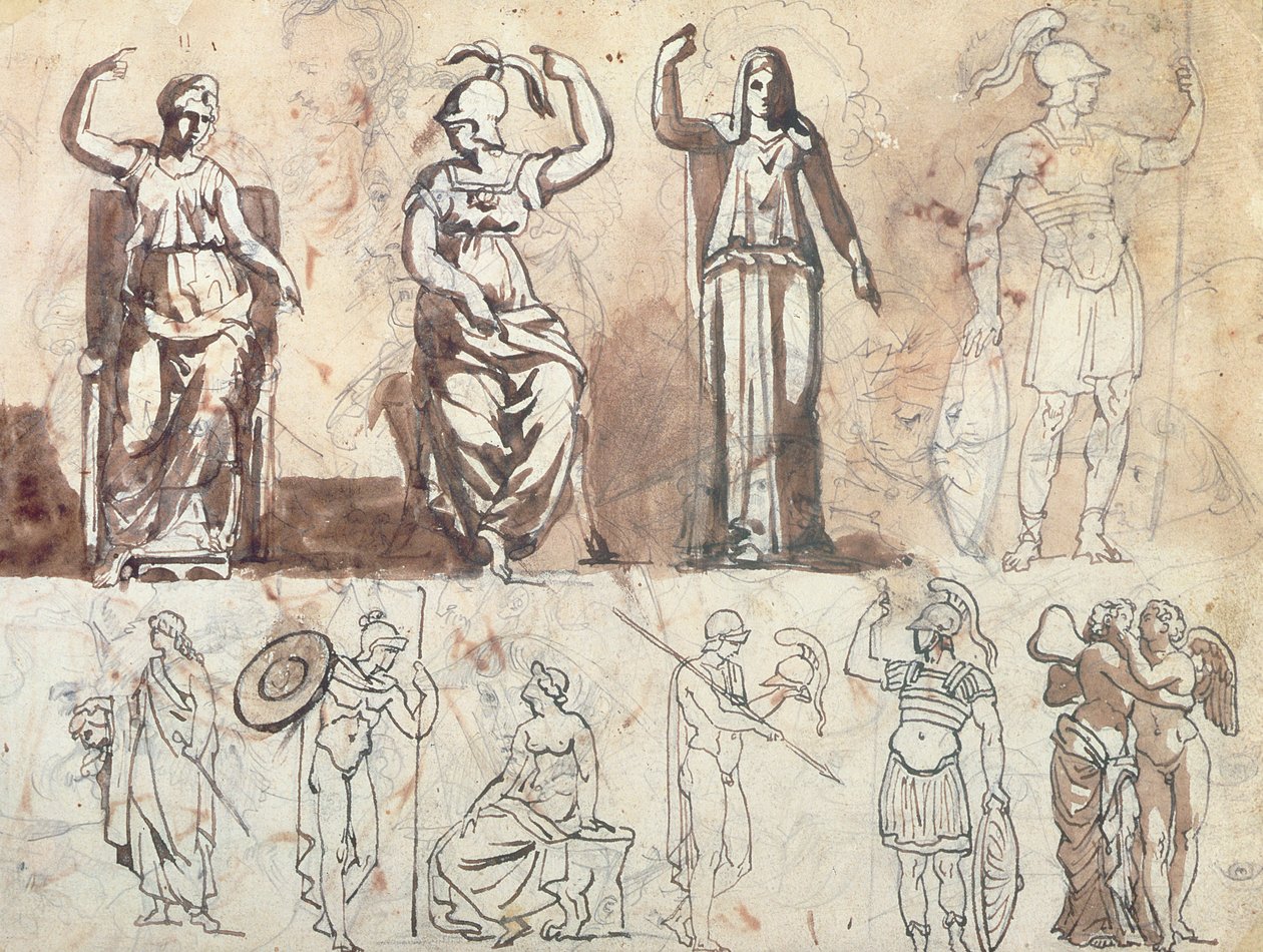 Studio da modelli antichi da Theodore Gericault