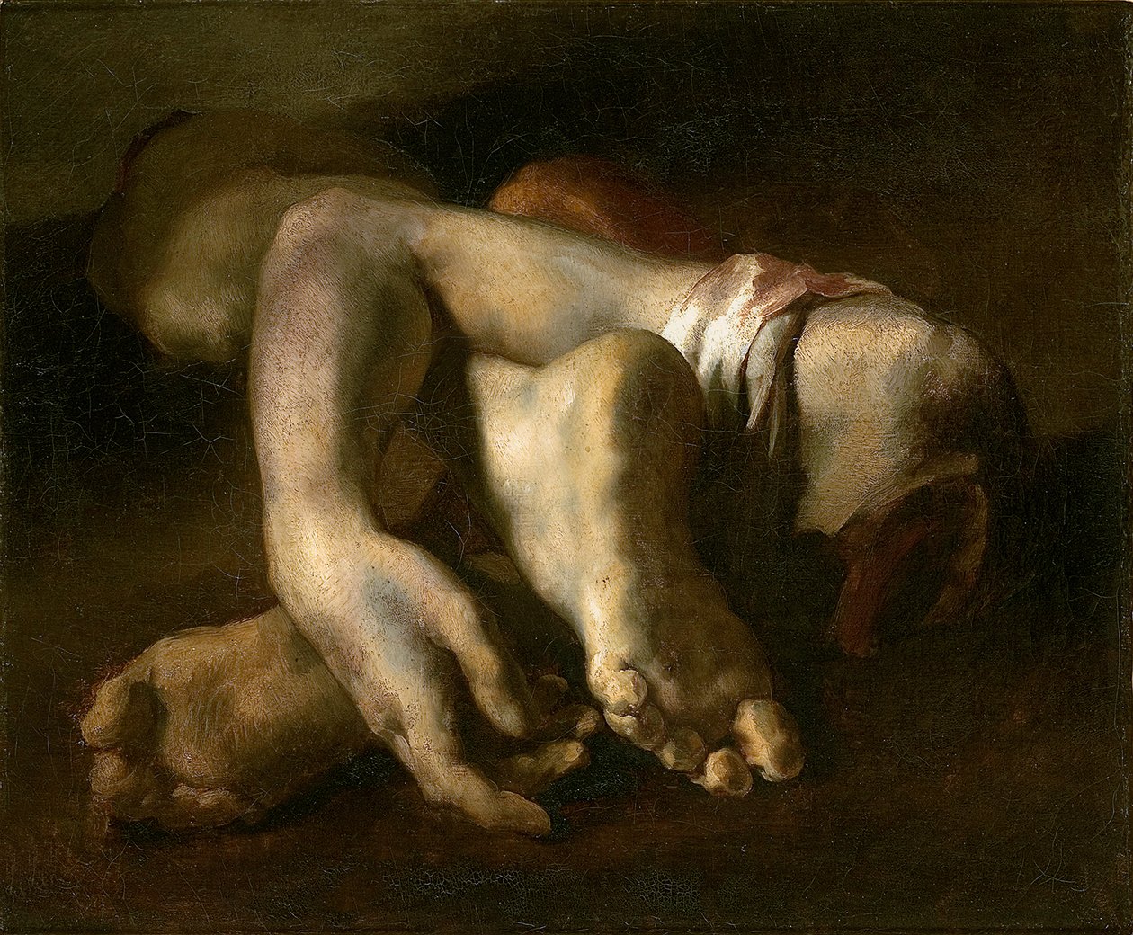 Studio di piedi e mani, c.1818-19 da Theodore Gericault