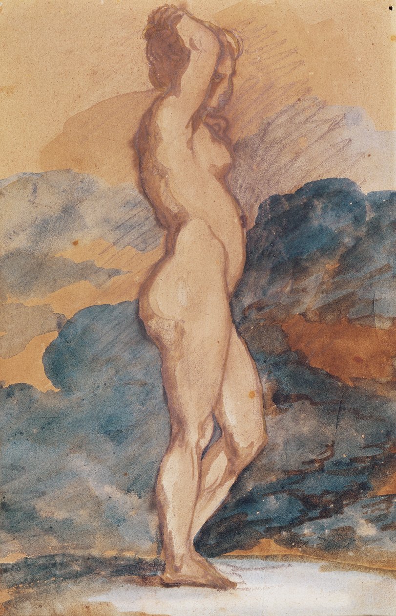Studio di una donna nuda da Theodore Gericault
