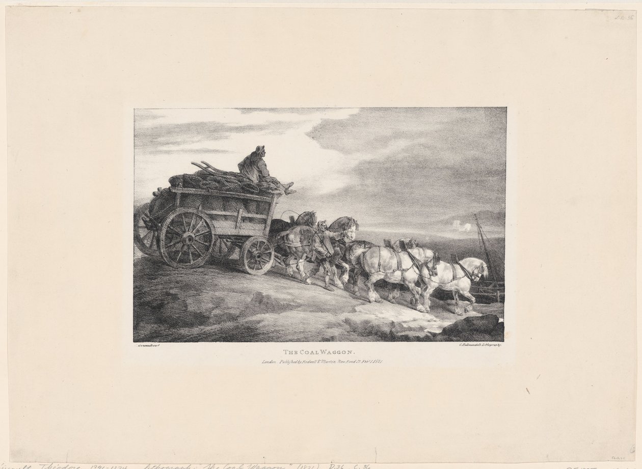 Il carro del carbone da Theodore Gericault