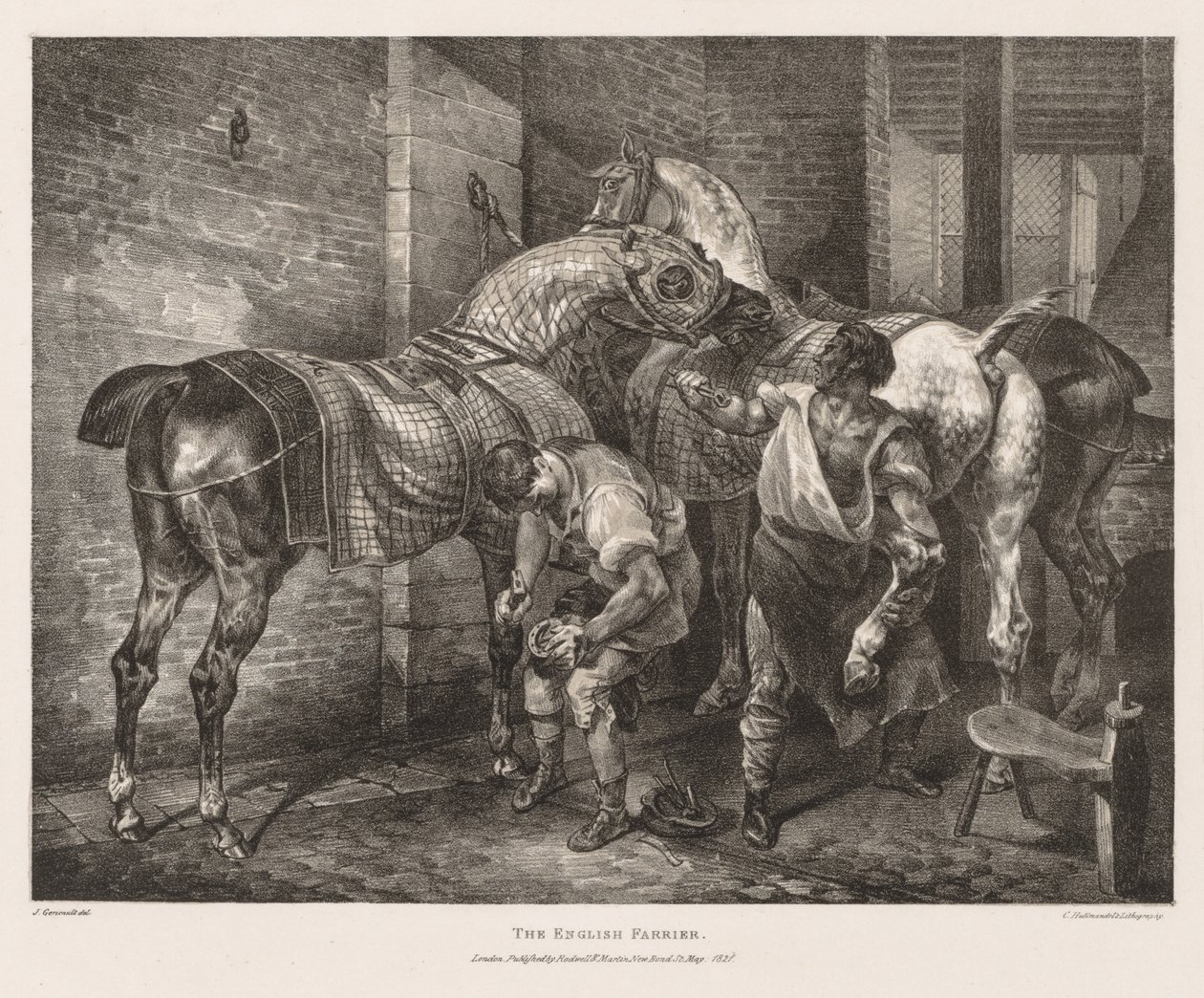 Il maniscalco inglese da Theodore Gericault