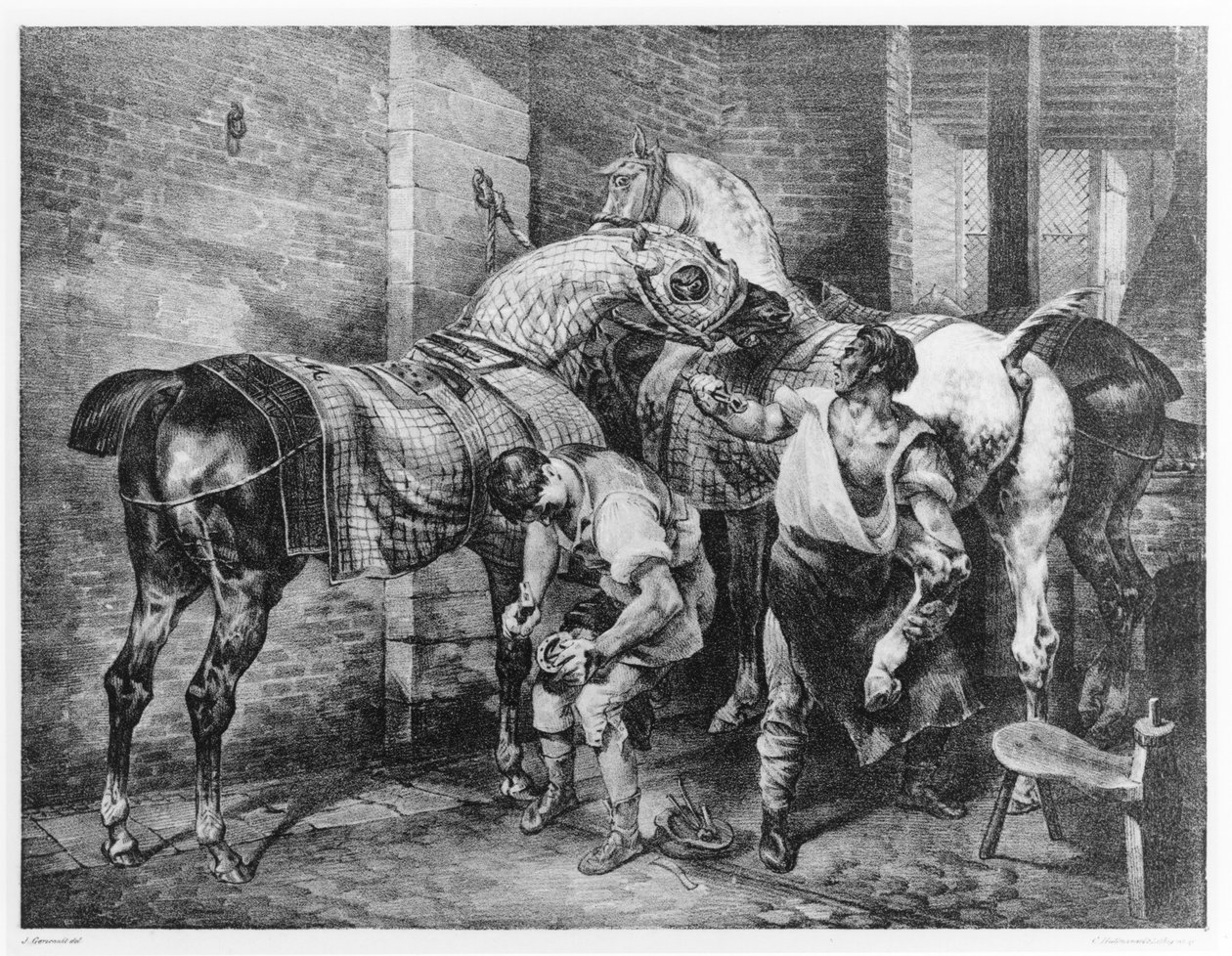 Il maniscalco inglese da Theodore Gericault