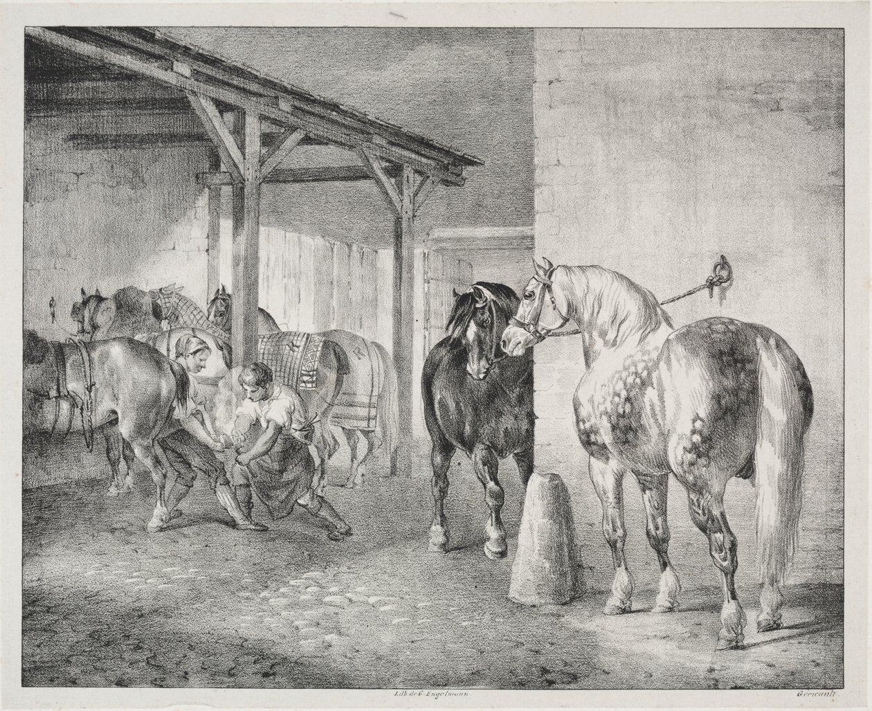 La capanna del maniscalco da Theodore Gericault