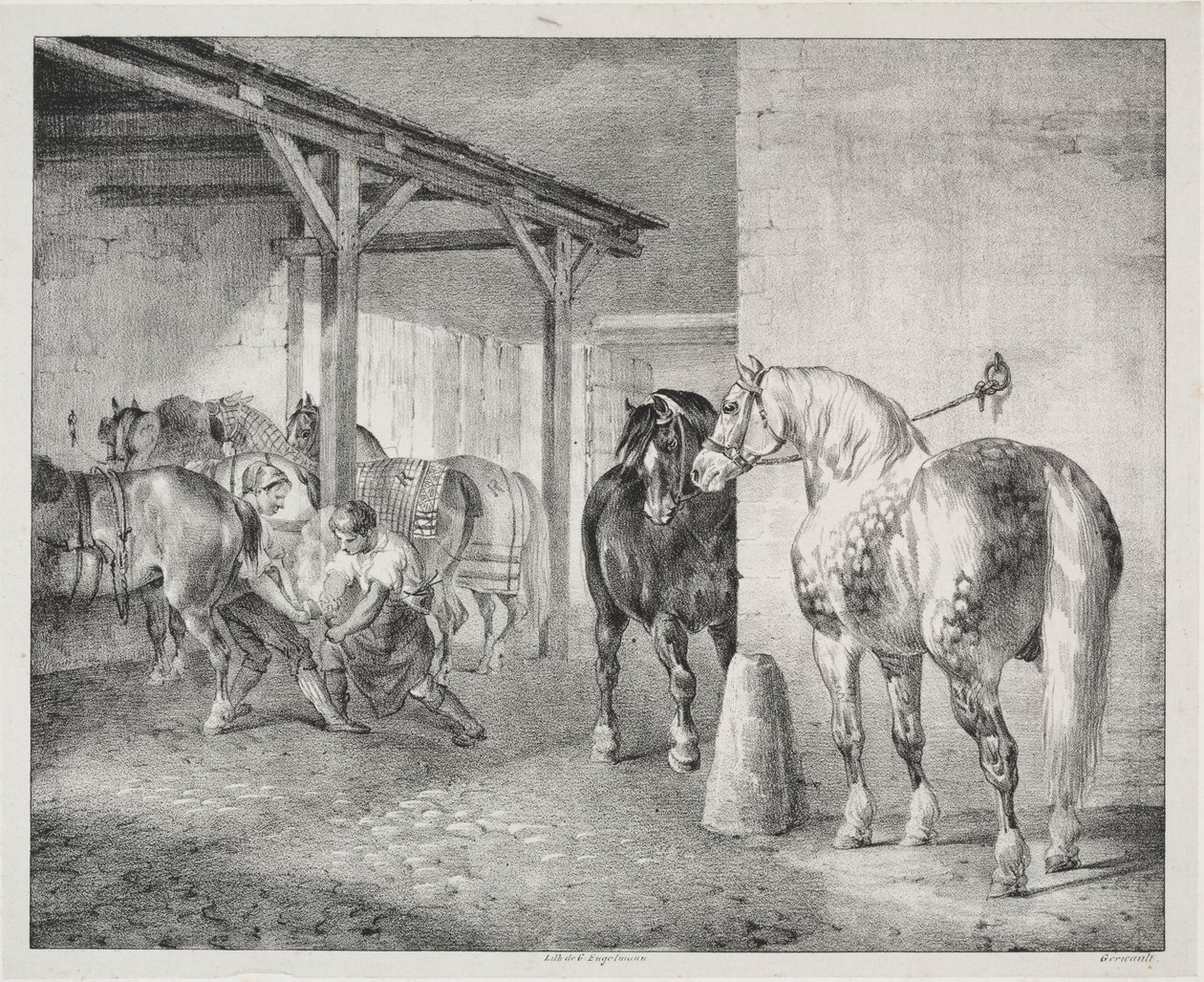 La capanna del maniscalco da Theodore Gericault