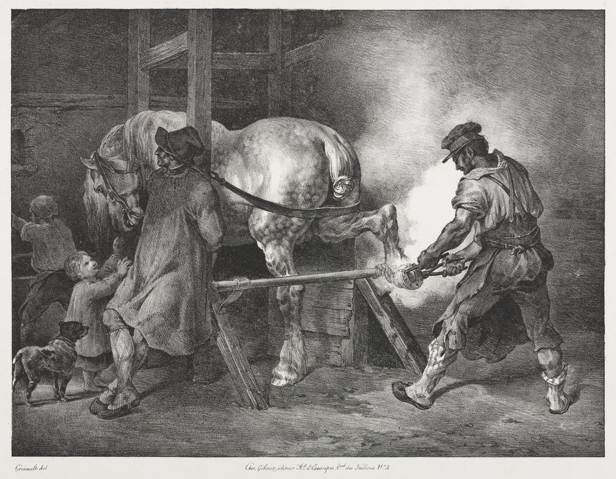 Il fabbro fiammingo da Theodore Gericault