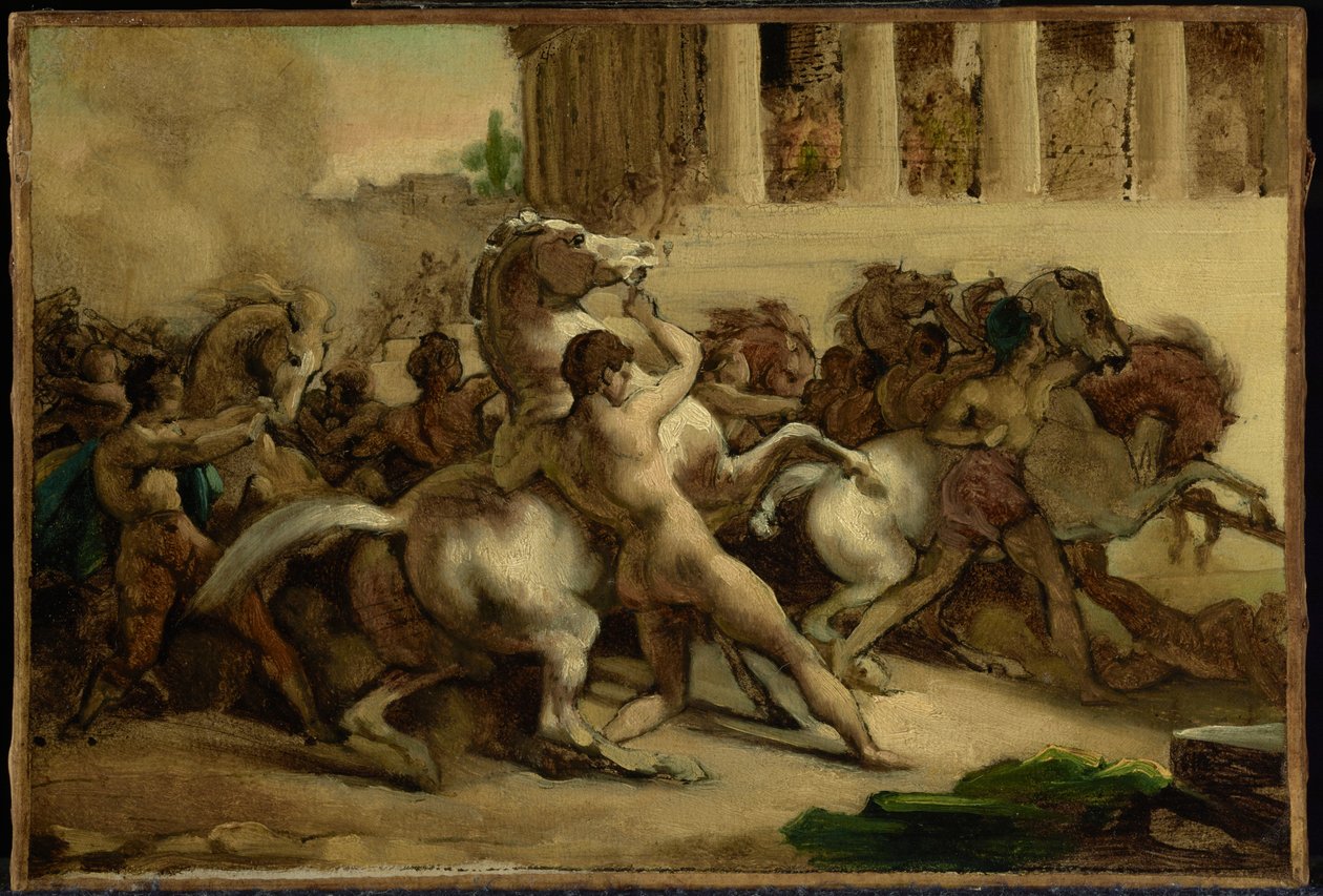 La corsa dei cavalli senza cavaliere da Theodore Gericault