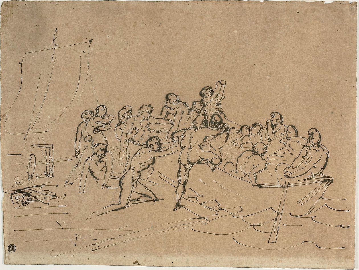 Il salvataggio dei sopravvissuti della zattera della Medusa da Theodore Gericault