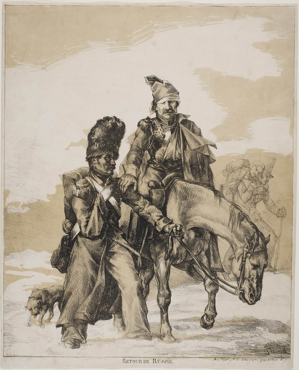 La ritirata dalla Russia da Theodore Gericault