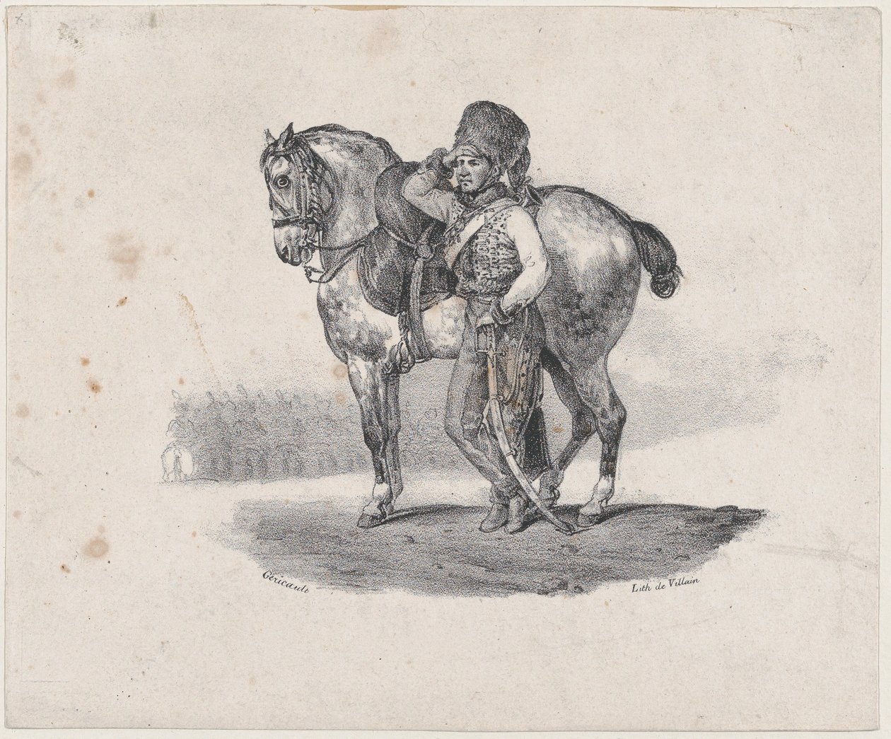 La tromba degli ussari da Theodore Gericault