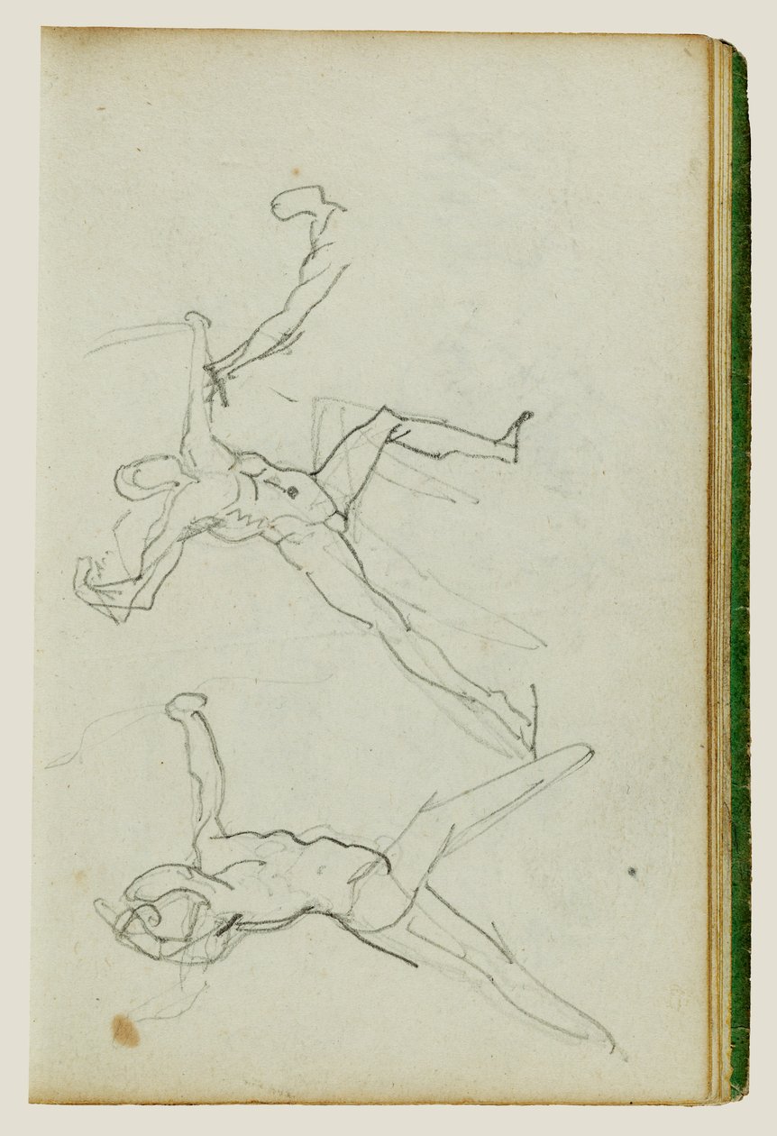 Tre studi su un arciere da Theodore Gericault