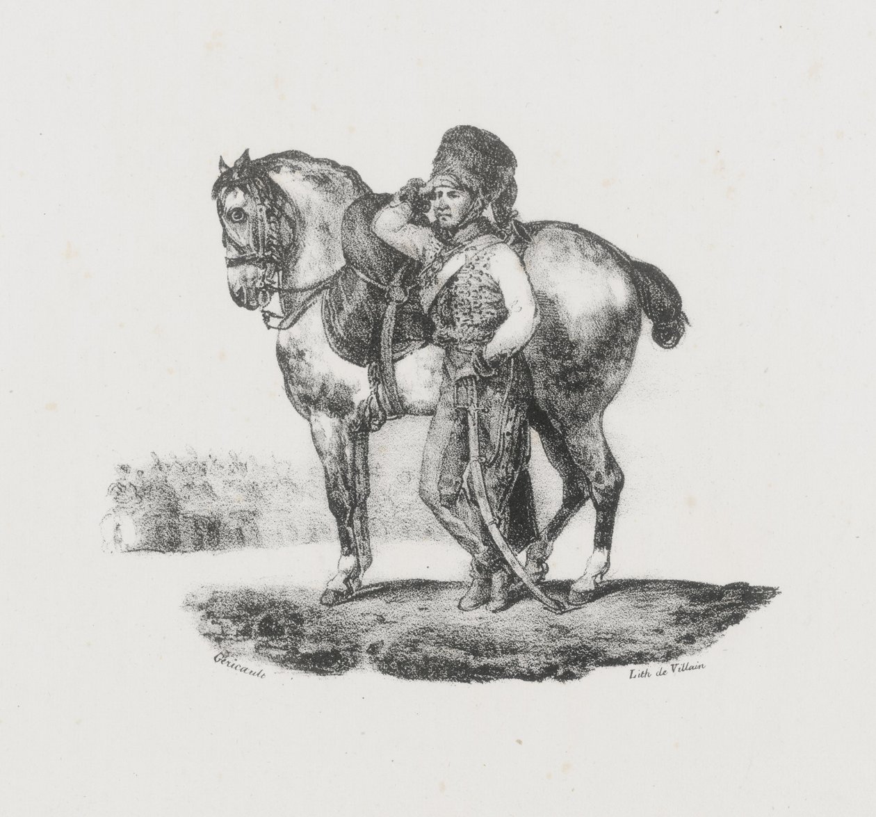 Trombettista degli ussari (Hussar Trumpeter) da Theodore Gericault