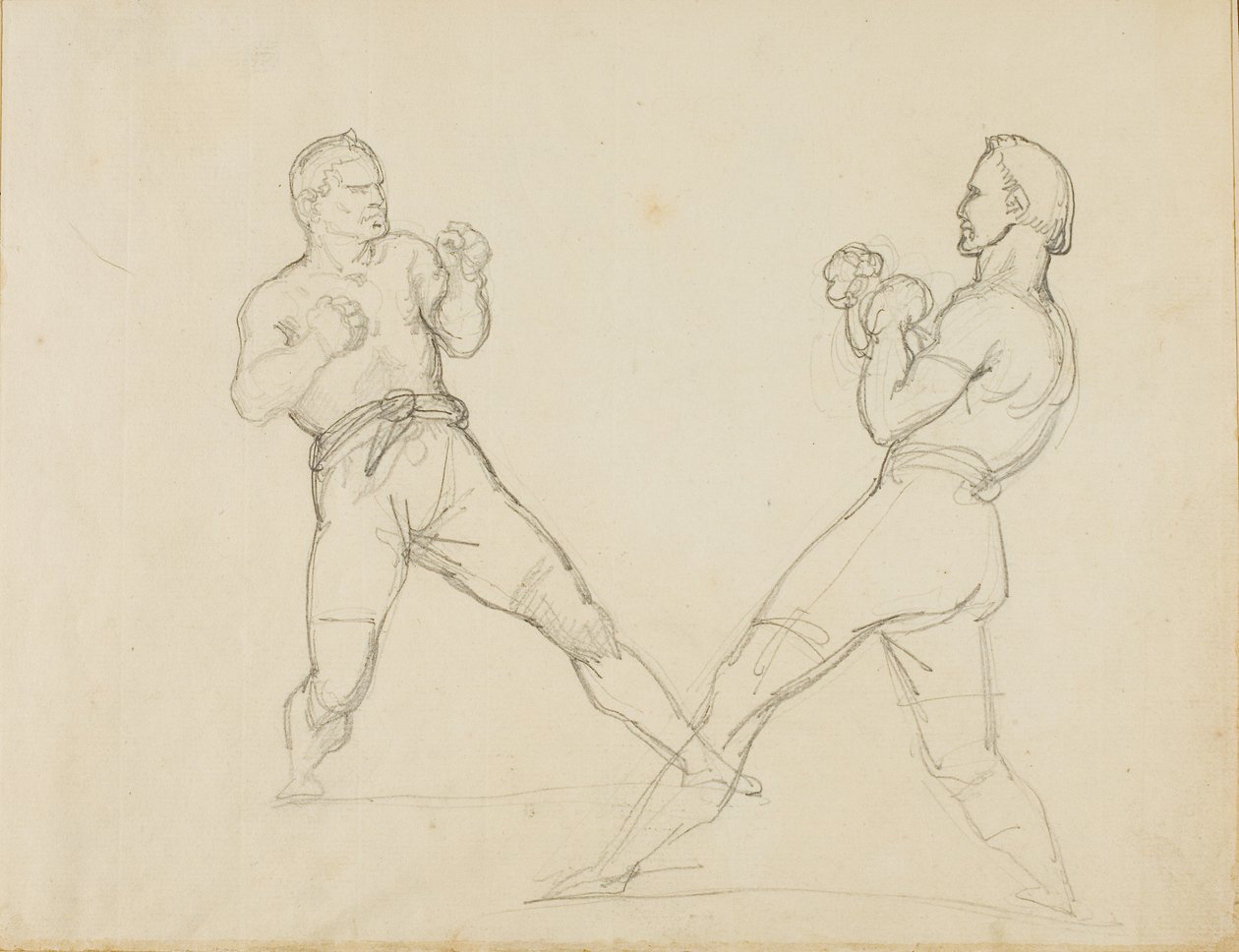 Due pugili che si allenano da Theodore Gericault