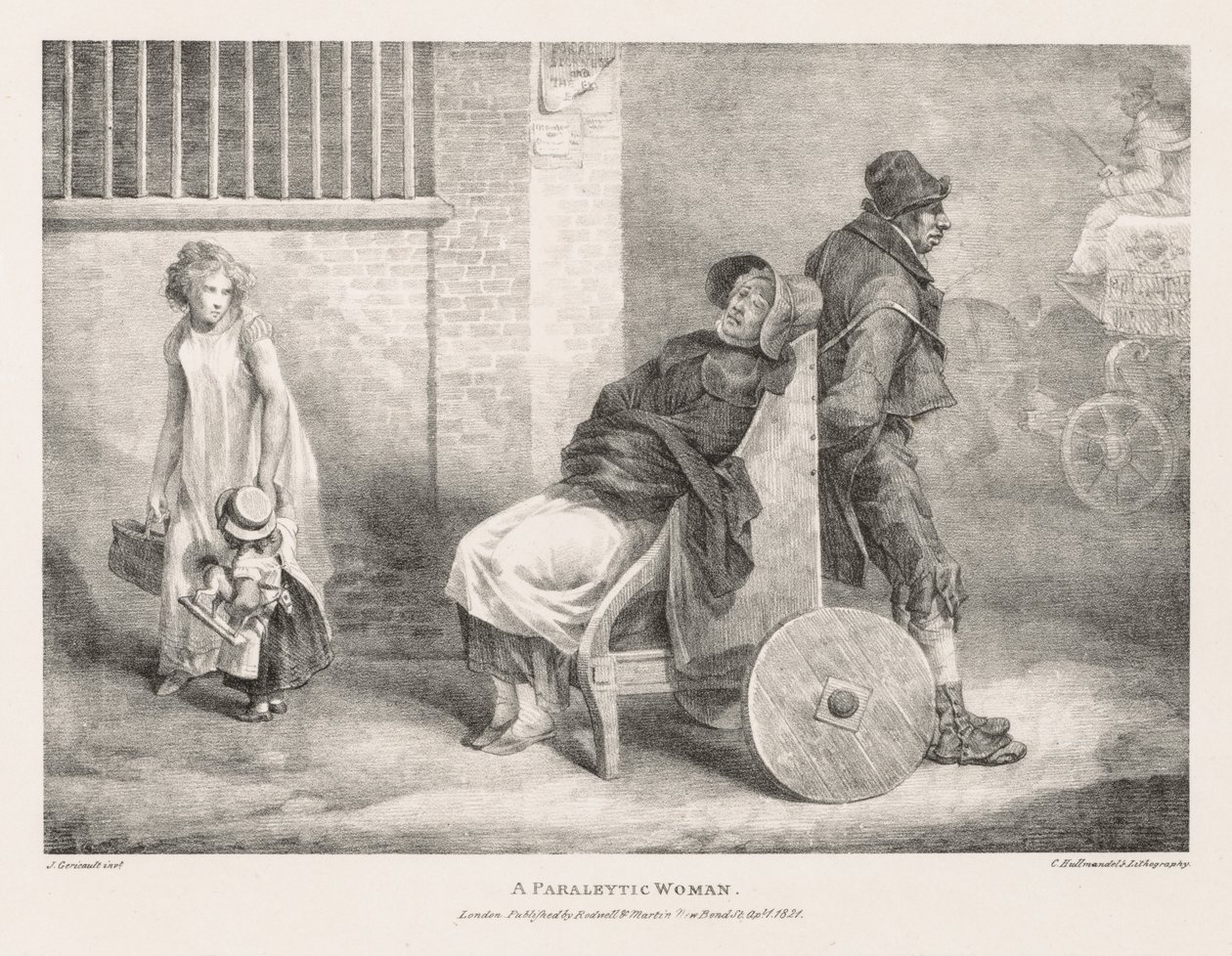 Vari Soggetti Tratti dalla Vita e su Pietra: Una Donna Paralitica da Theodore Gericault