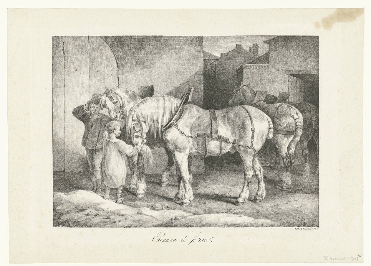 Cavalli da lavoro da Theodore Gericault