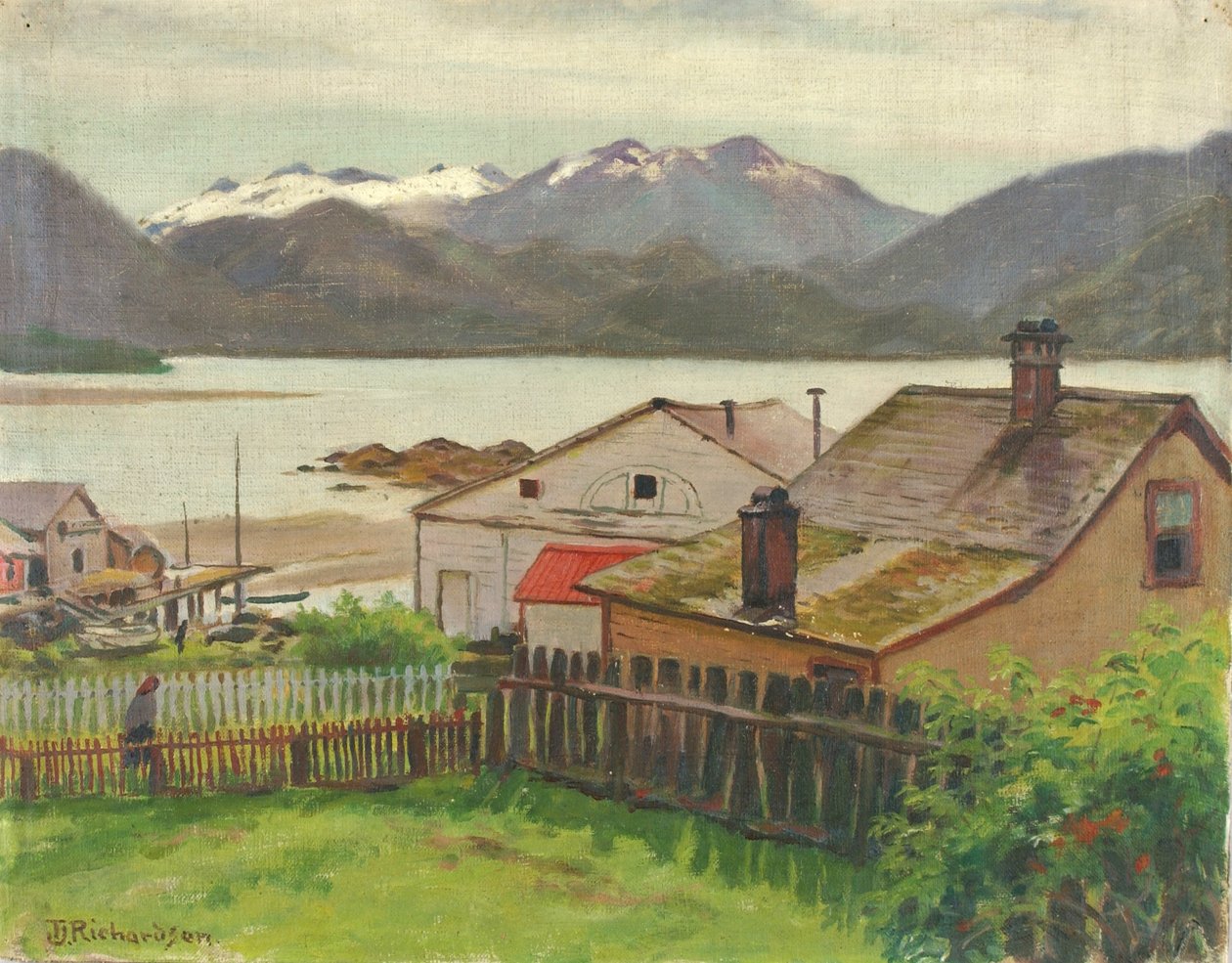 Nel vecchio quartiere, Sitka, 1900 da Theodore J. Richardson