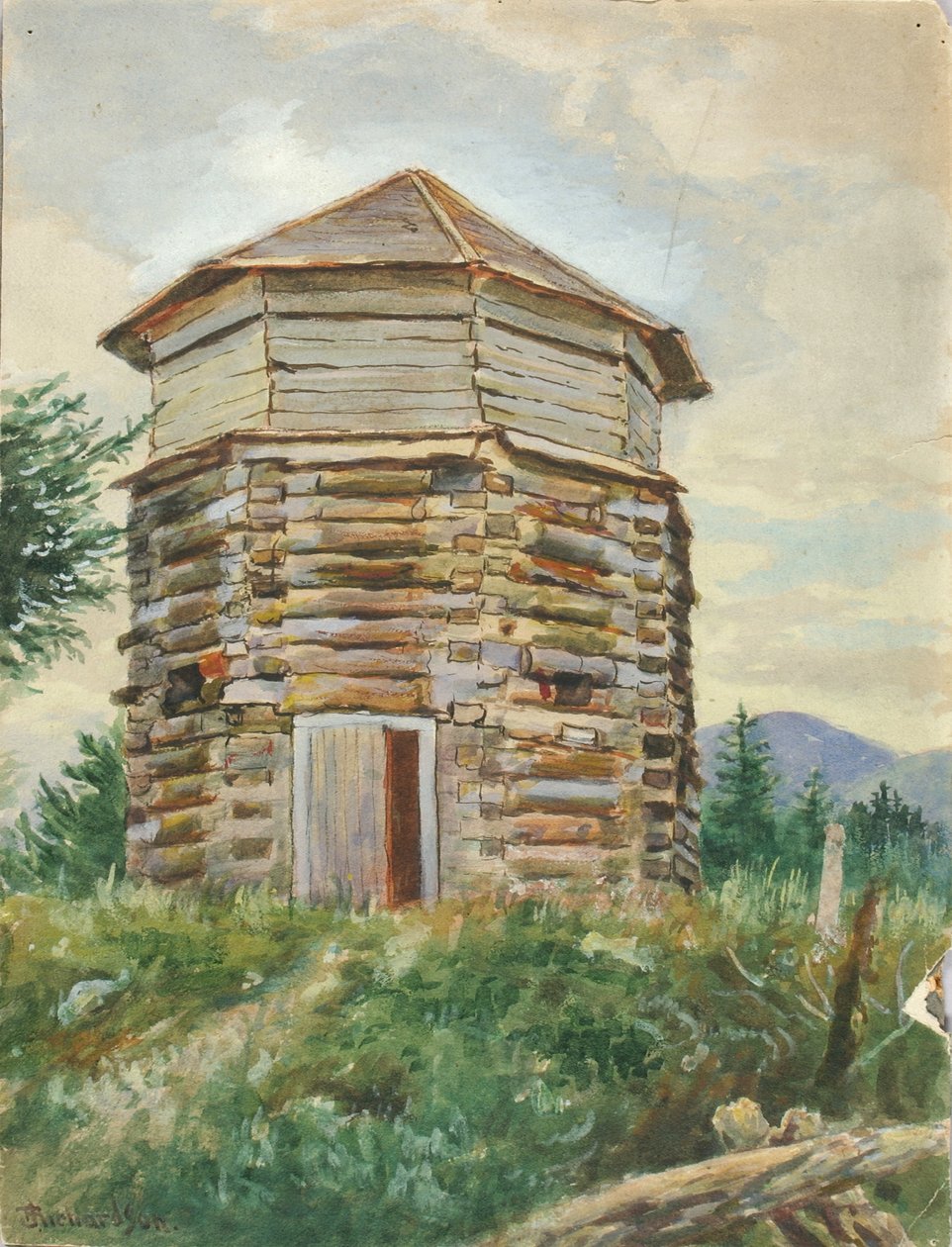 Casa del blocco russo, Alaska, 1900 da Theodore J. Richardson