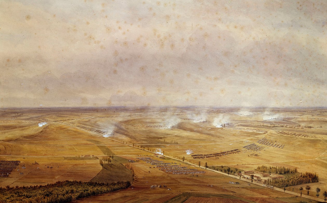 Guerre di coalizione: La battaglia di Valmy il 20/09/1792 che vide la vittoria dei francesi contro i prussiani da Theodore Jung