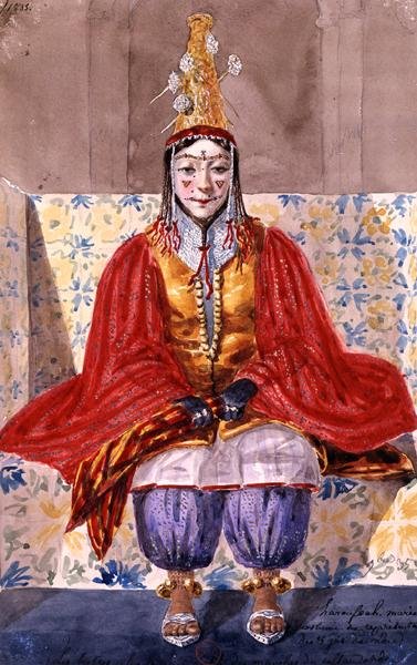 Costume da sposa indossato da una sposa algerina per gli otto giorni della cerimonia da Theodore Leblanc