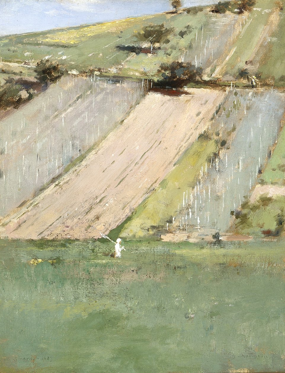 Un pendio, Giverny da Theodore Robinson