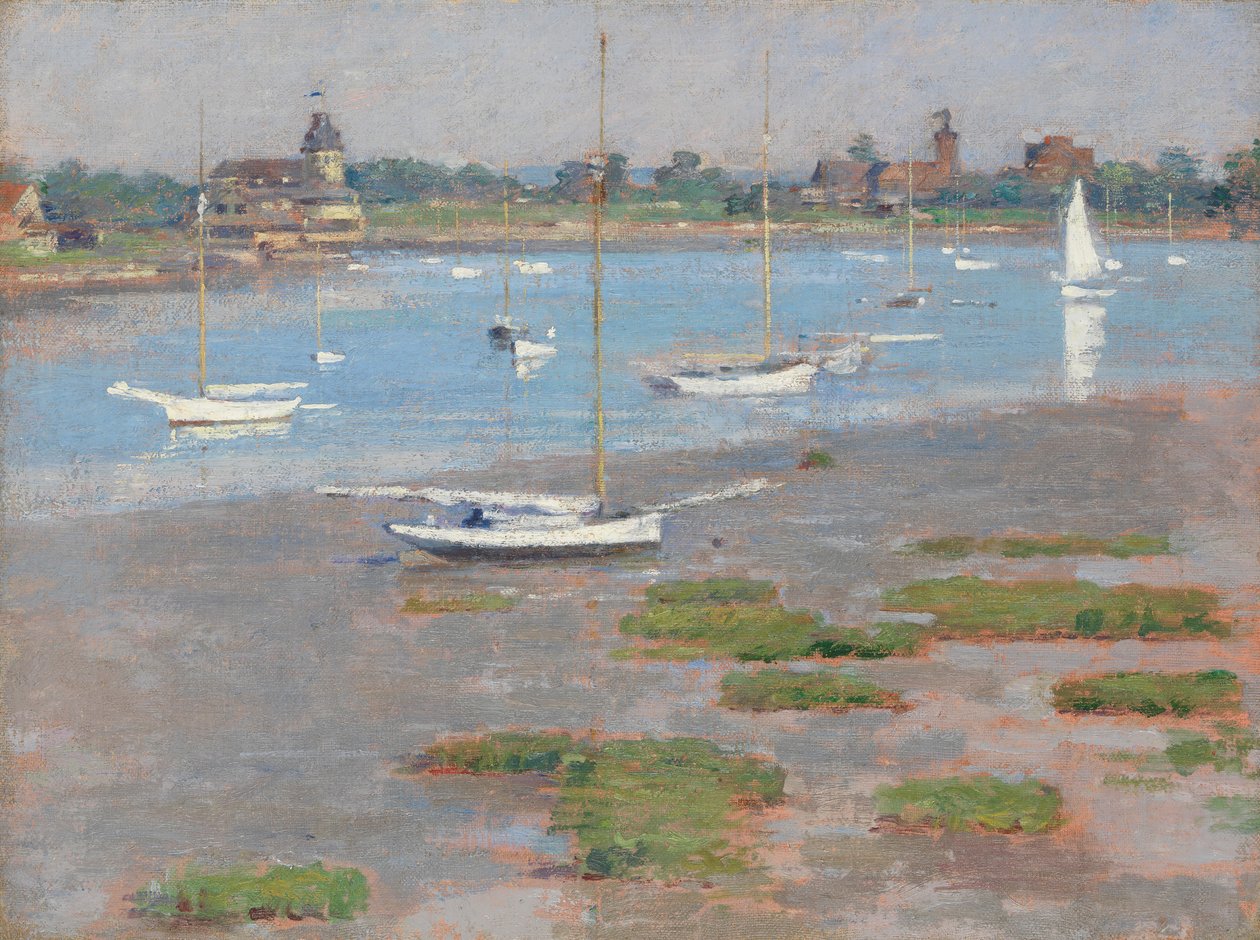 Bassa marea, Riverside Yacht Club, 1894 da Theodore Robinson