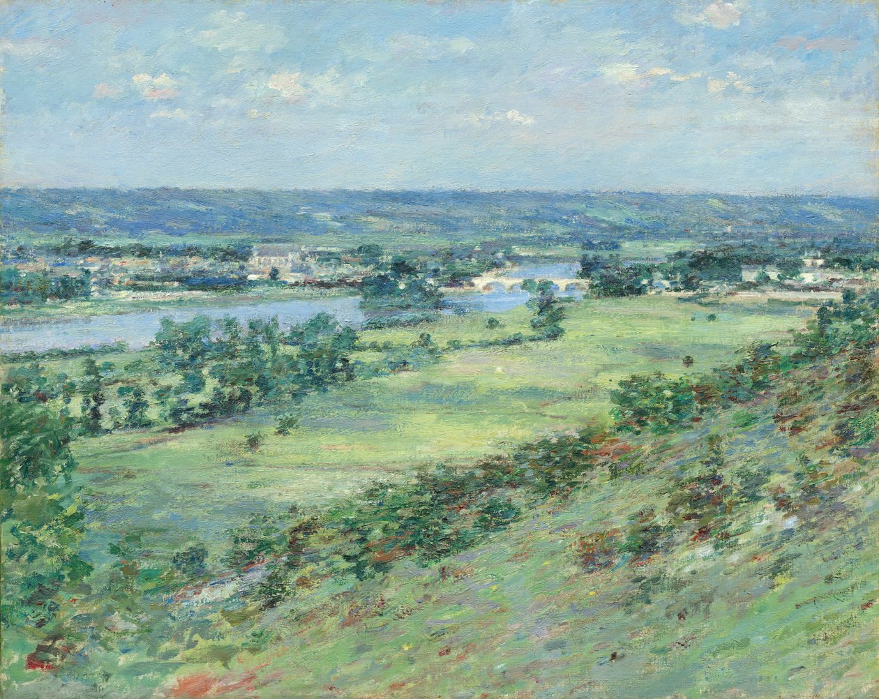 La valle della Senna, dalle colline di Giverny da Theodore Robinson