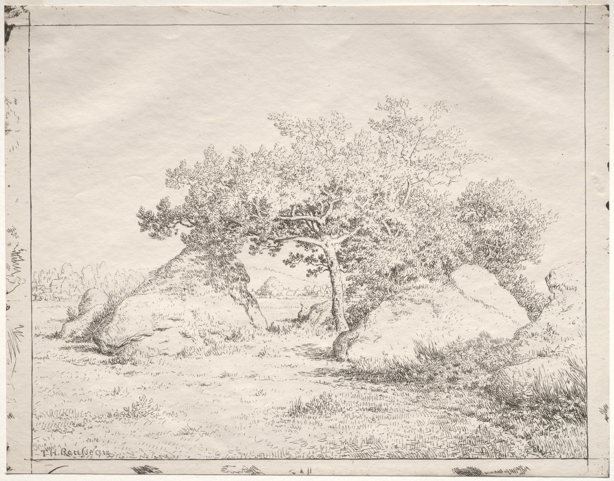 Albero di ciliegio a Blau da Theodore Rousseau