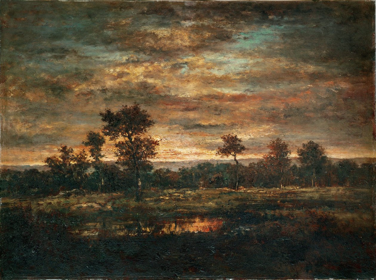 Stagno e bordo del bosco ... da Theodore Rousseau