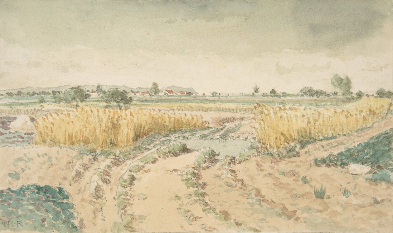 Campi di Grano, 1865 da Theodore Rousseau