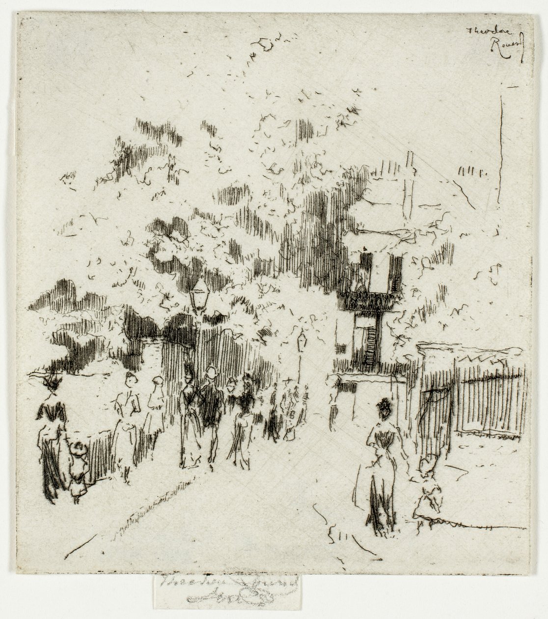 Festa nazionale, angolo di Beaufort Street, Chelsea da Theodore Roussel
