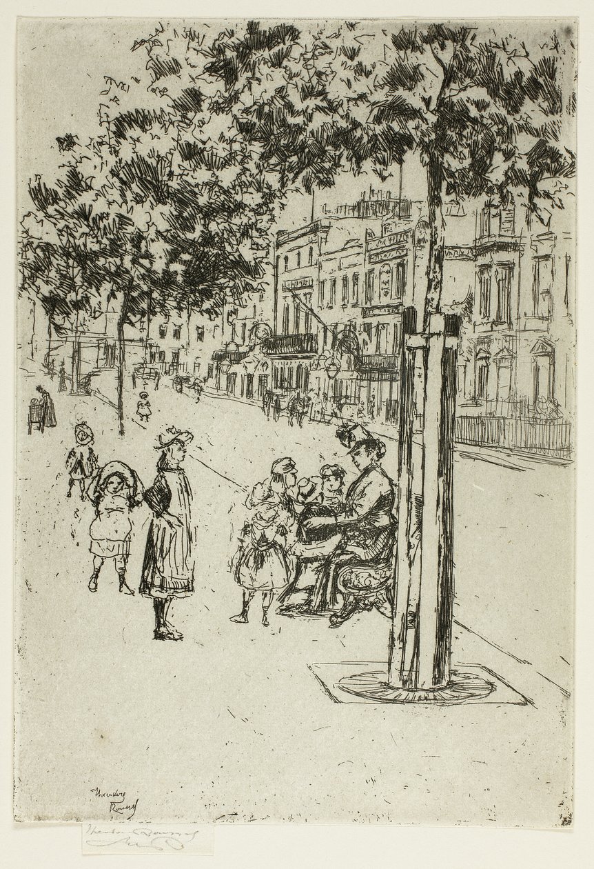 Bambini di Chelsea, Chelsea Embankment da Theodore Roussel