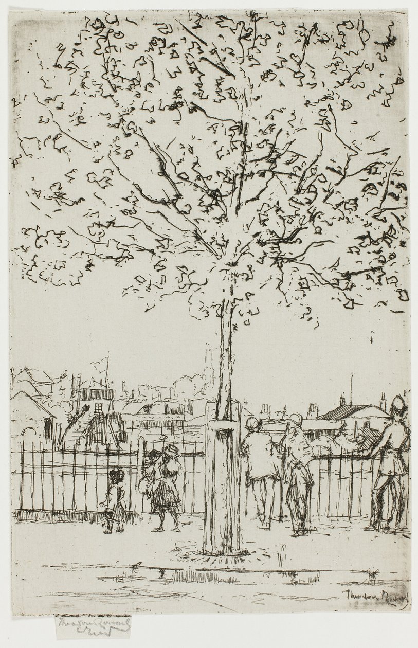 Chelsea Embankment, giugno, 5 p.m., 1889 da Theodore Roussel