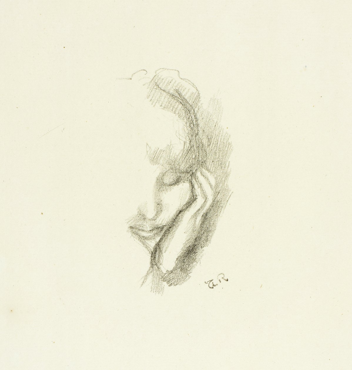 Testa di Donna Appoggiata sulla Mano da Theodore Roussel