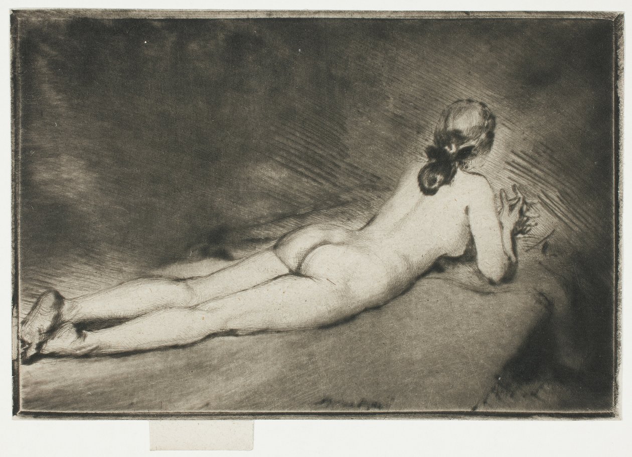 Figura nuda sdraiata da Theodore Roussel