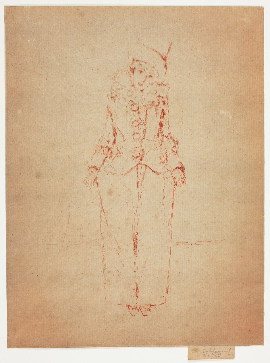 Pierrot in piedi, Ritratto della Signora A. C. da Theodore Roussel