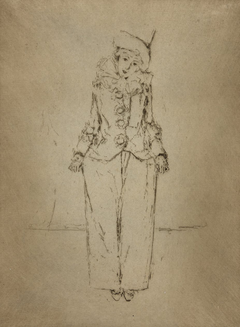 Pierrot en Pied, ritratto della signora A. C. da Theodore Roussel