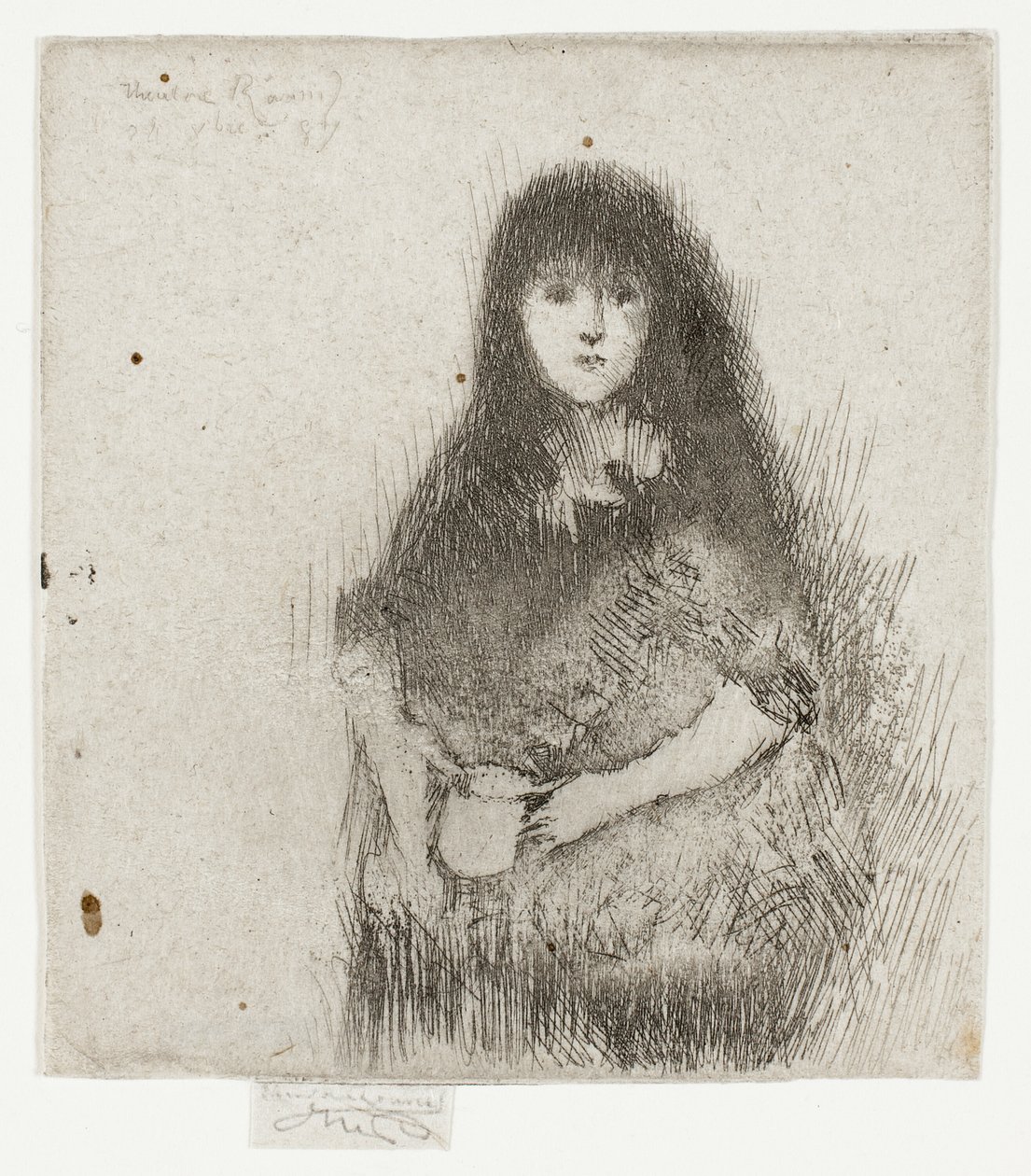 Ritratto di una piccola ragazza spagnola da Theodore Roussel