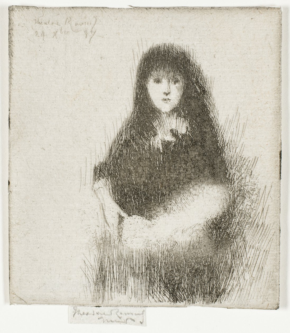Ritratto di una piccola ragazza spagnola da Theodore Roussel