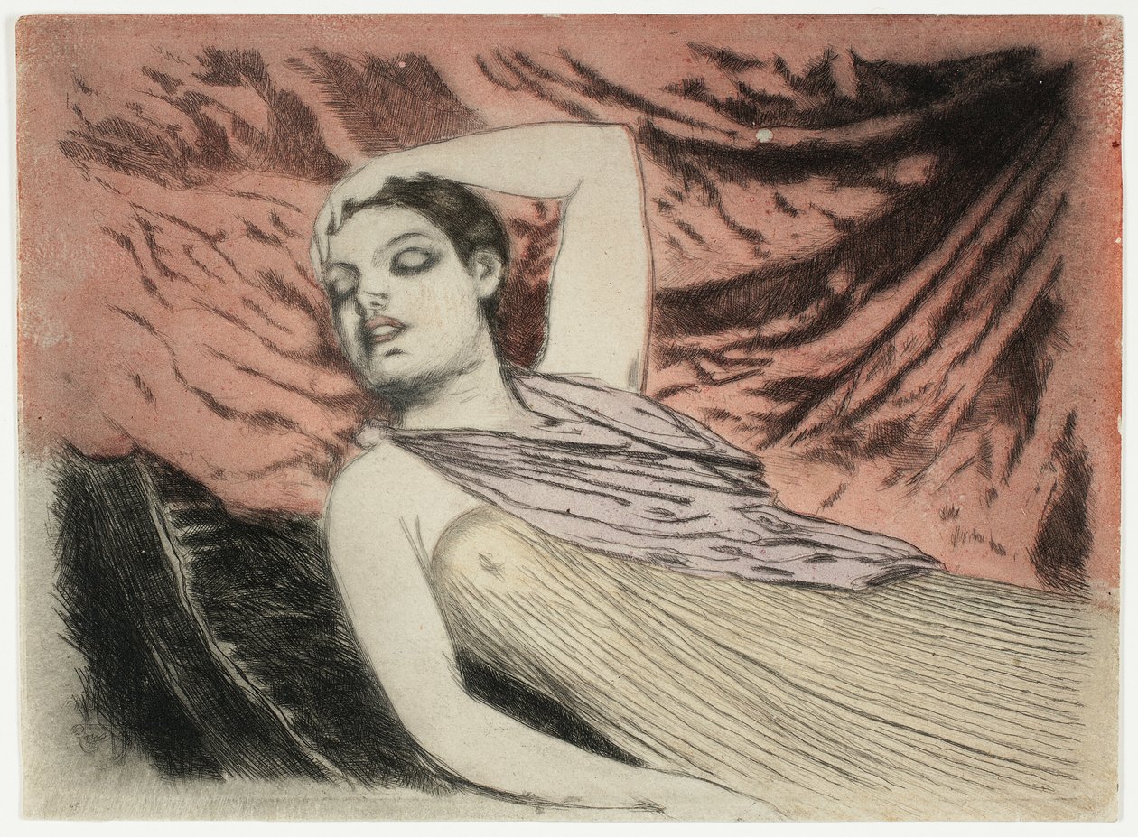 Il modello dormiente o Il dormiente da Theodore Roussel