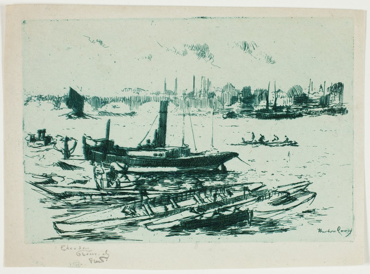 Il Lancio del Vapore, Chelsea Embankment da Theodore Roussel
