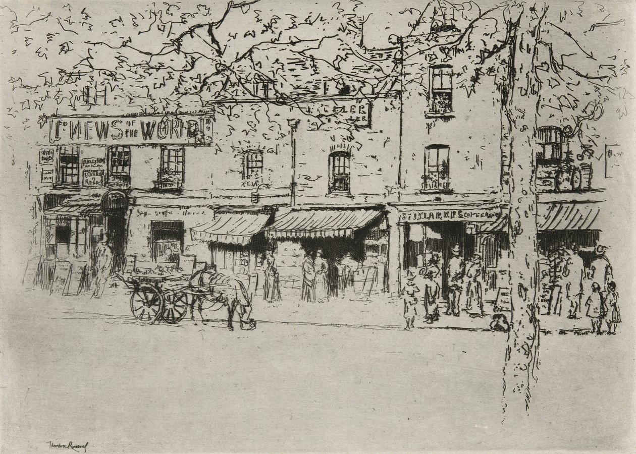 La strada, Chelsea Embankment da Theodore Roussel
